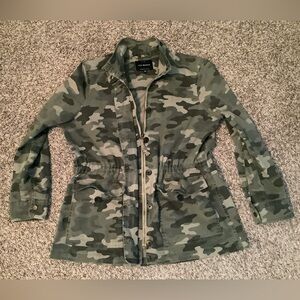 Lucky Brand utility jacket, camo print, size: L